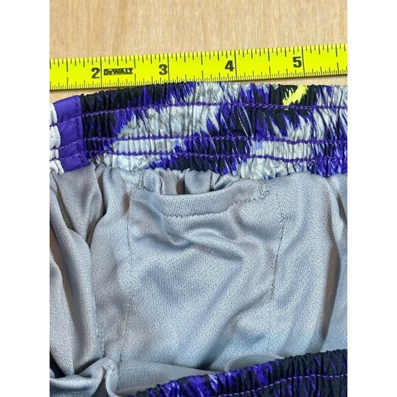 NIKE Womens Dri Fit Running Shorts Purple Black White Striped Standard Fit Small - Picture 4 of 10